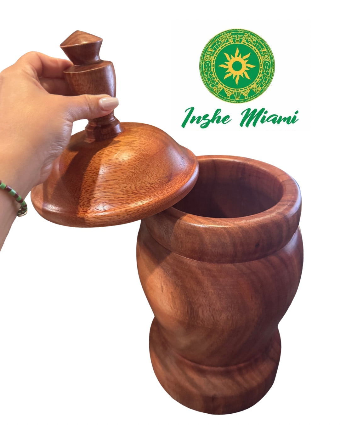 Lebrillo de Aggayú de Madera Maciza | 18” | Hecho en Madera Natural - Inshe Miami