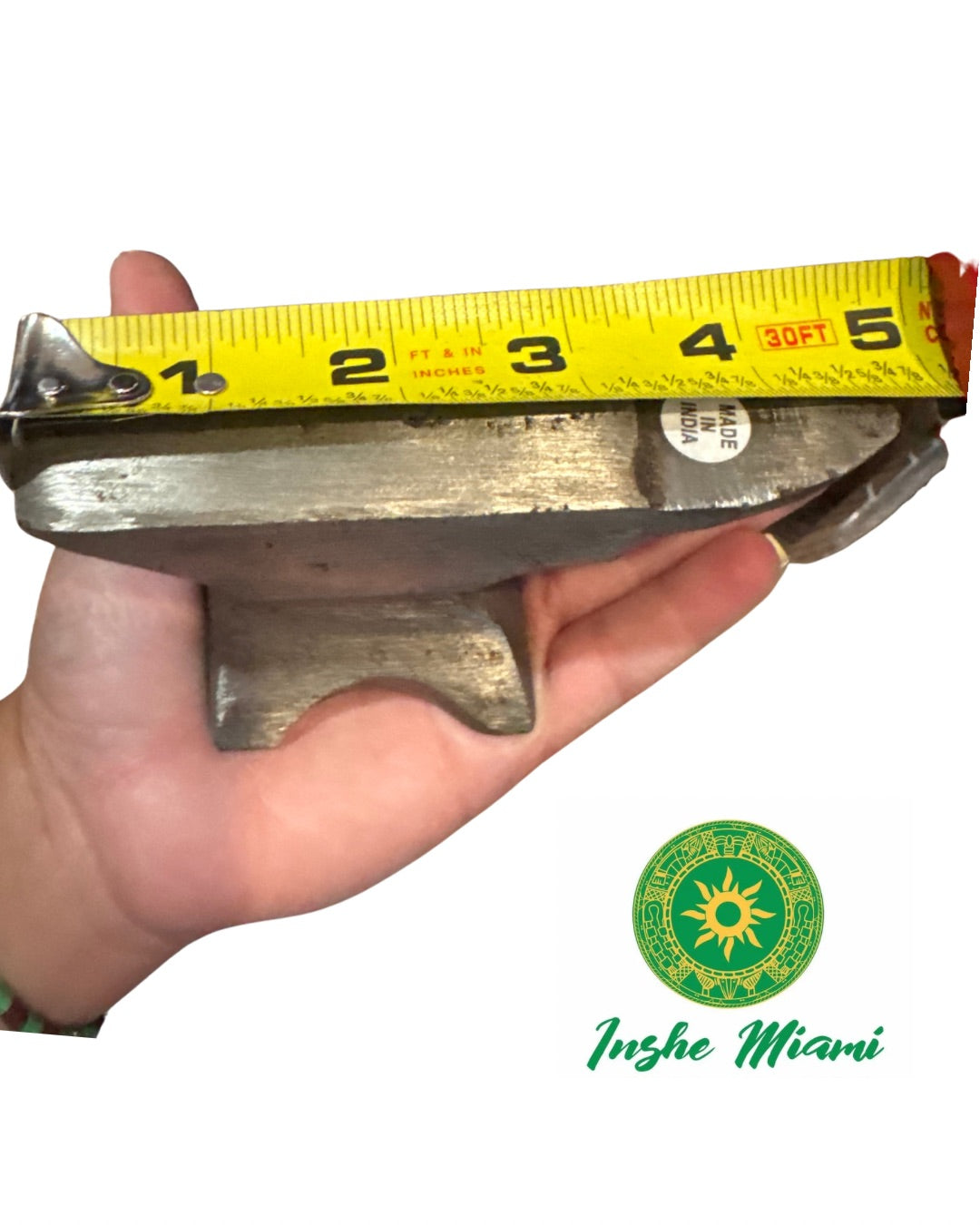 Yunque de Hierro 2.5" x 5" Color Metalico| Refuerzo Tradicional para Ogún | Inshe Miami
