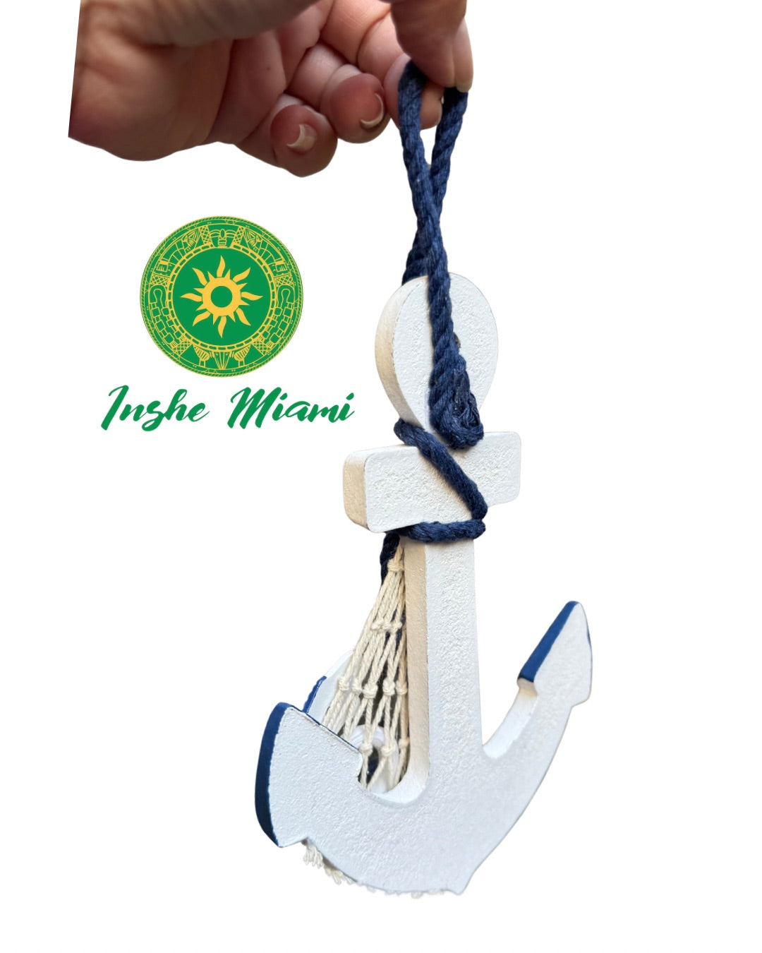 Ancla Decorativa para Yemayá 7" – Adorno Espiritual para Tronos y Altares
