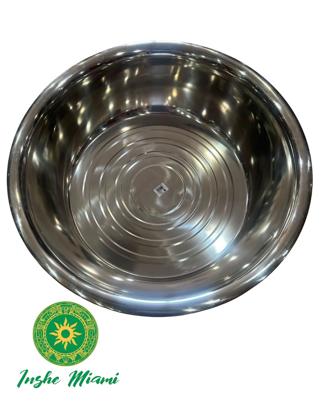 Palangana de Iyawo Metalica Grande 32" x 9" para Iniciaciones | Inshe Miami