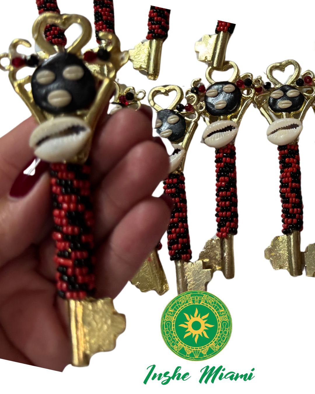 Elegua Key 4” (Gold Metal)