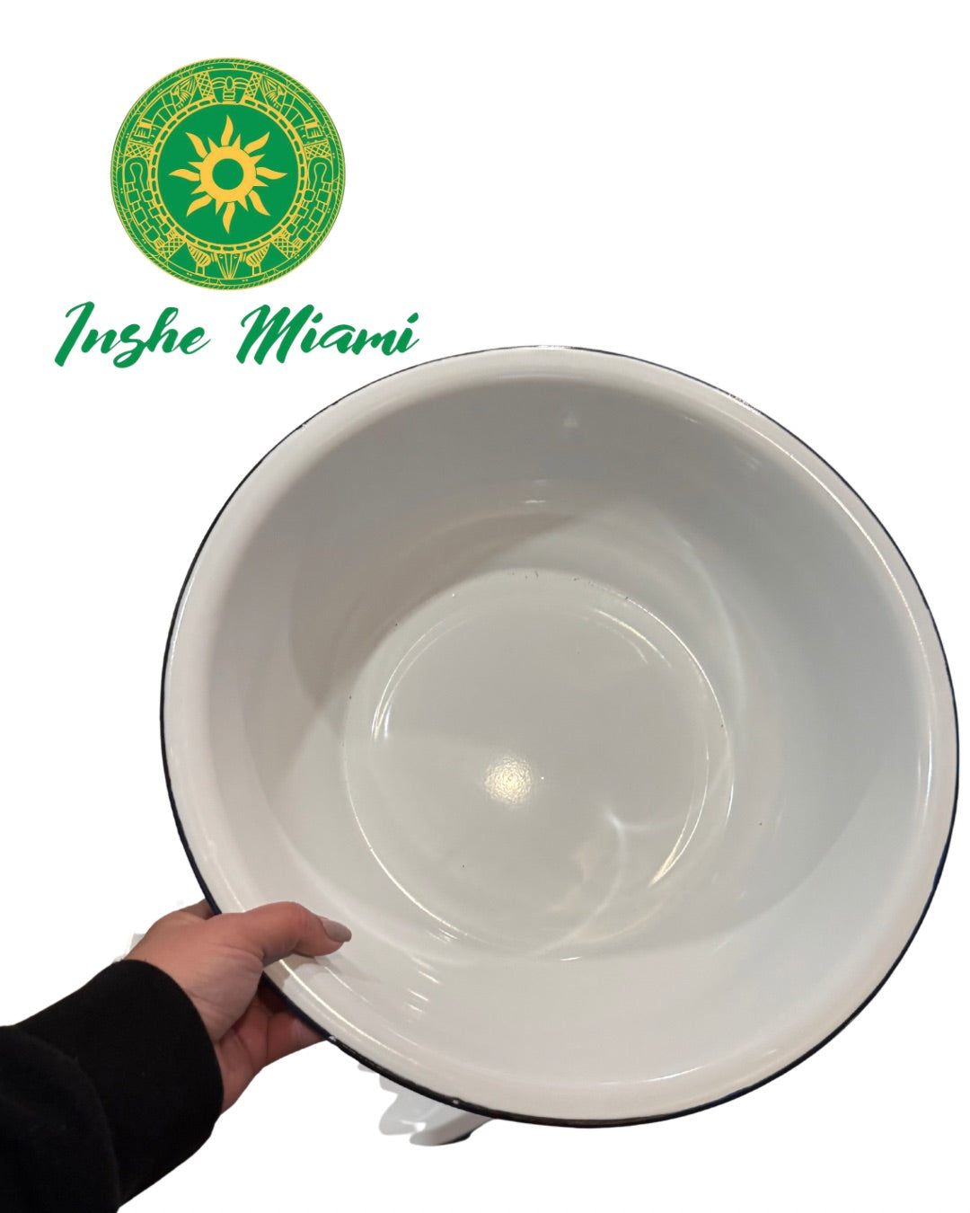 Palangana Metalica Tradicional 12”–20” | Para Lavatorios de Santo, Ifa y Preparación de Omiero