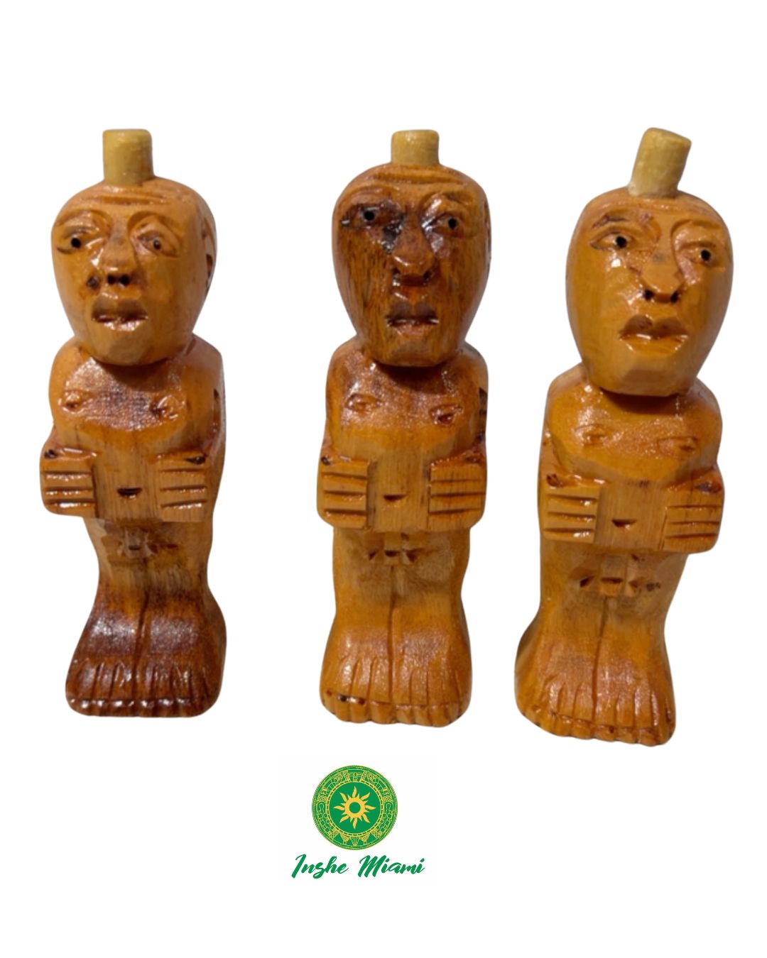 Muñeco de Cedro Tallado 2.5" – Ogunda Bede y Usos Religiosos Yoruba