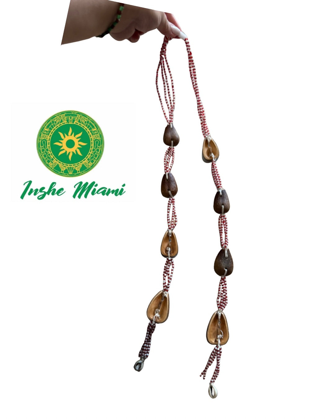 Opele Tradicional Nigeriano Sango Rojo y Blanco – Ekuele de Ifá | Inshe Miami