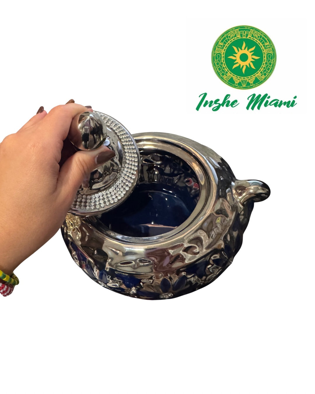 Sopera Chica con Perlas y Flor 8.5" (Elige entre sus opciones)