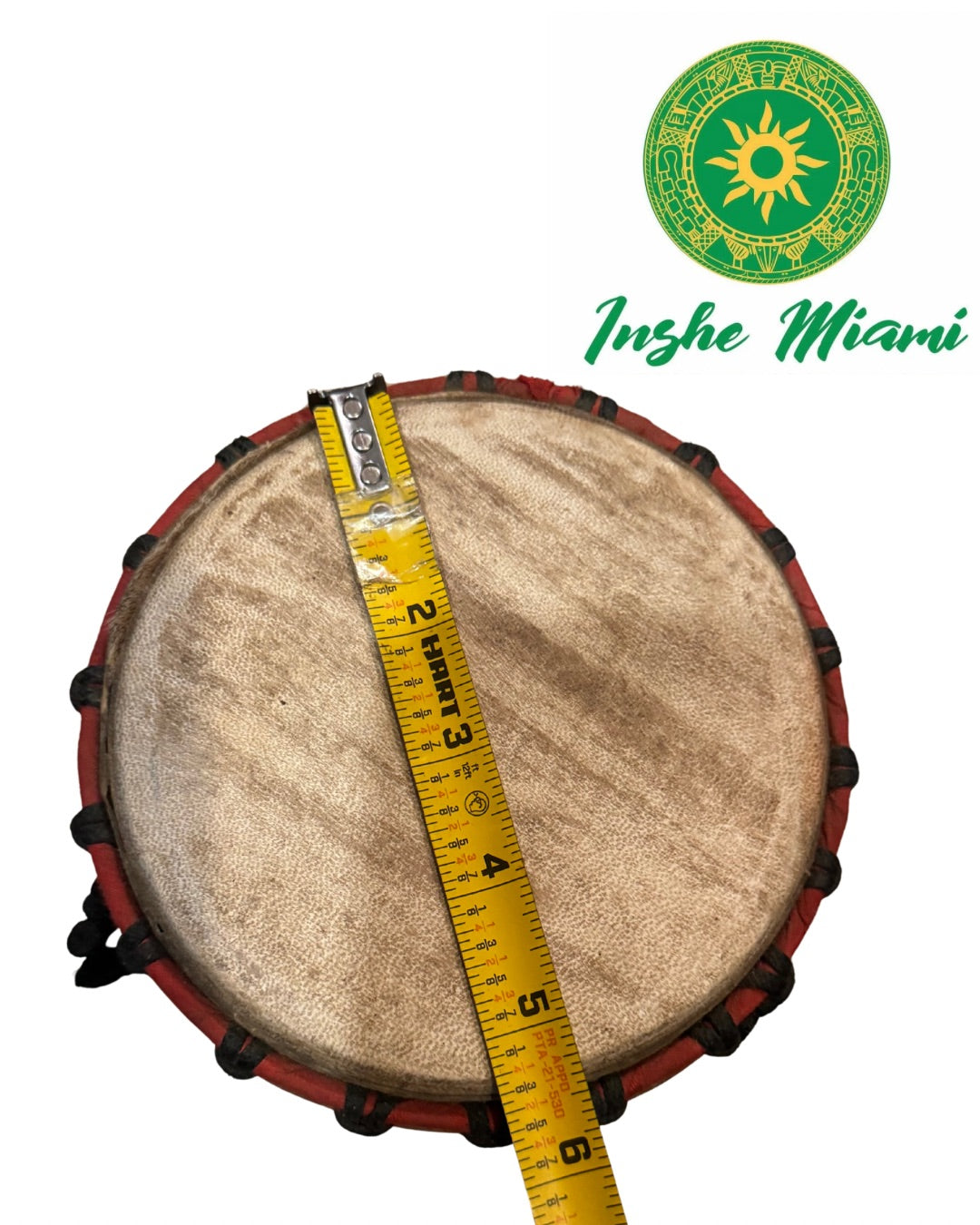 Tambor de Madera 9” x 6” – Tambor Artesanal Tradicional | Uso Espiritual y Decorativo