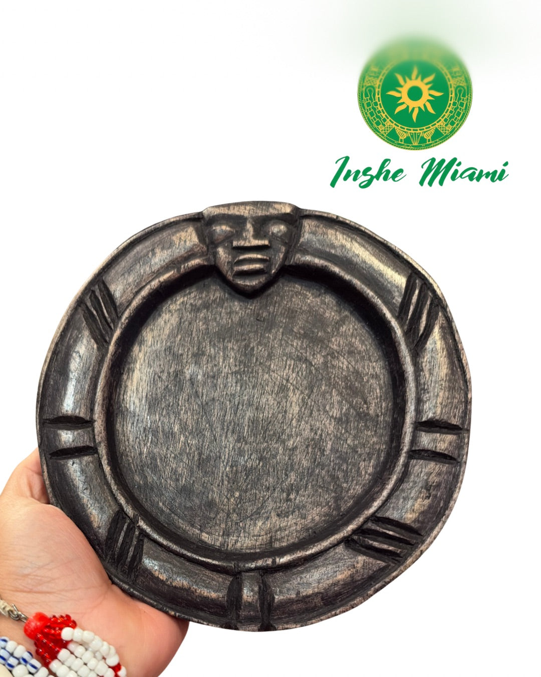 Opon Ifá 7”–8.5” / Opon Akose – Tablero Tradicional para Babalawos | Inshe Miami