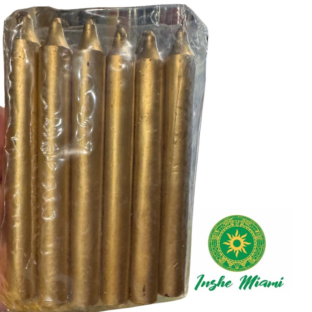 PACKAGE OF 6" CANDLES OF ALL COLORS