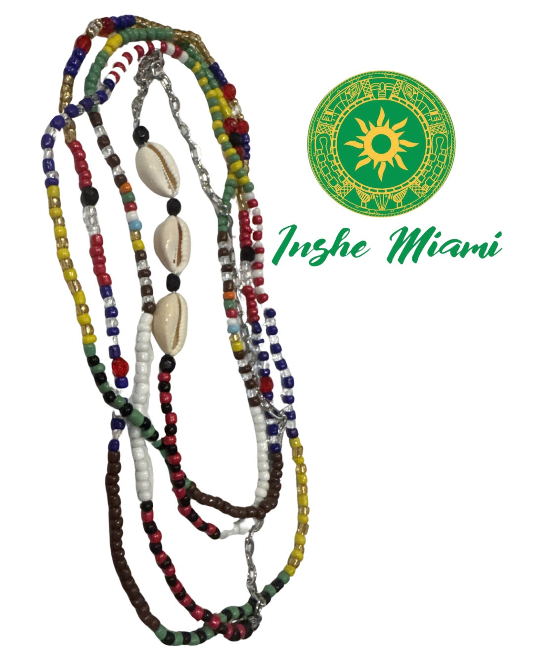 Collar Bandera 36” – Uso Religioso Afrocubano | Inshe Miami
