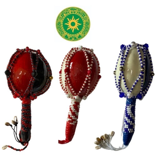 PAINTED AND DECORATED MARACA