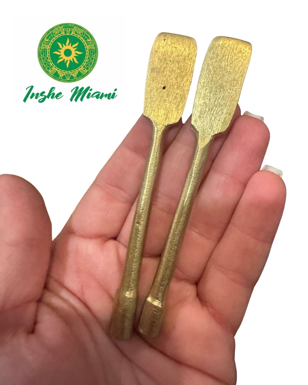 Set de 2 Remos de Bronce para Oshún 3.6” – Herramientas Tradicionales | Inshe Miami