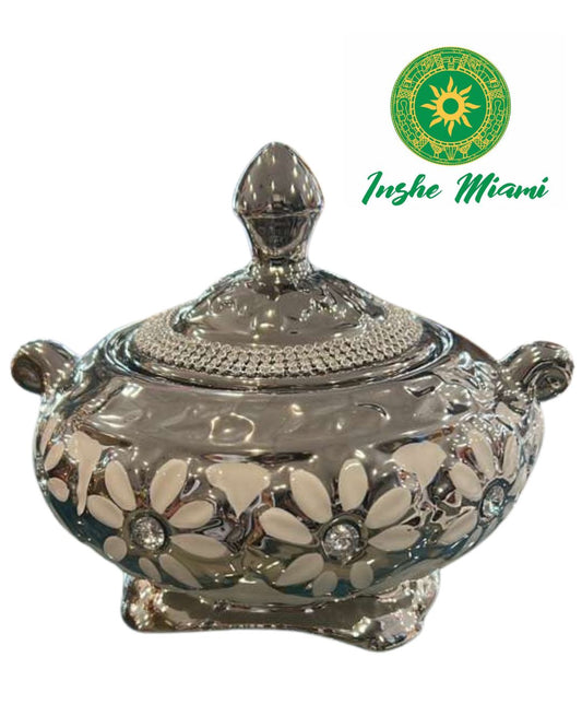 Sopera Chica con Perlas y Flor 8.5" (Elige entre sus opciones)