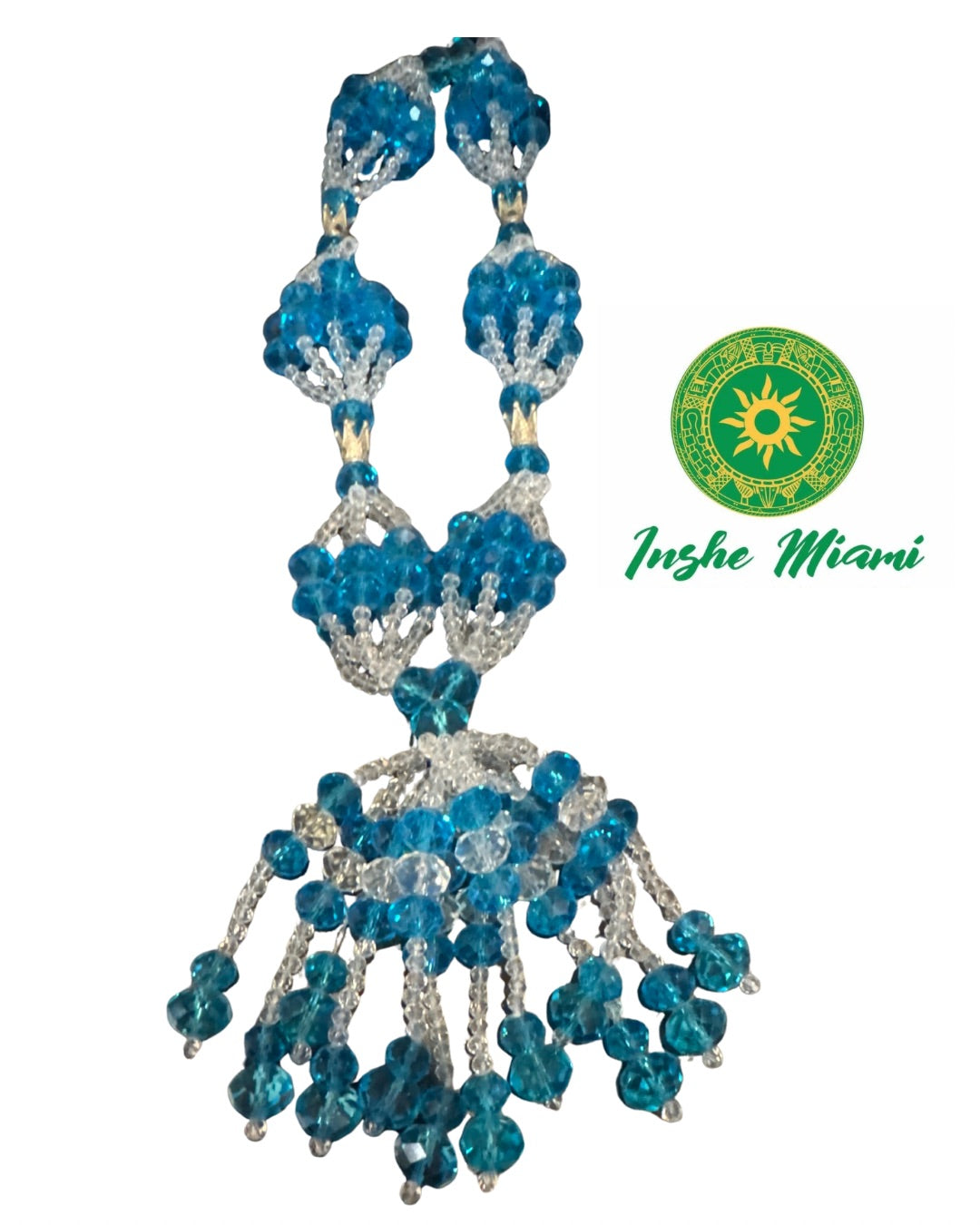 Collar de Carro con Corona 13" (Elije tu Santo)