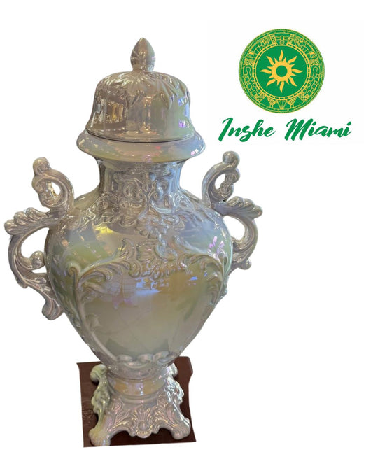 Potiches 24"/Potiche con Relieve 24" Tornasol (Para todos los Santos)