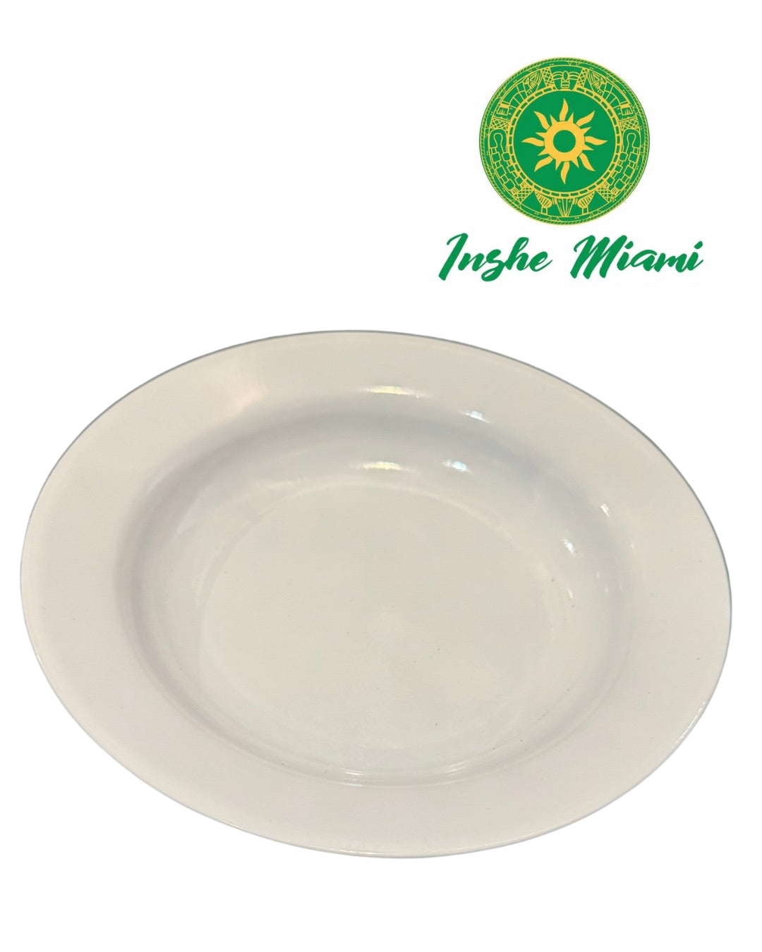 Enameled White Plate