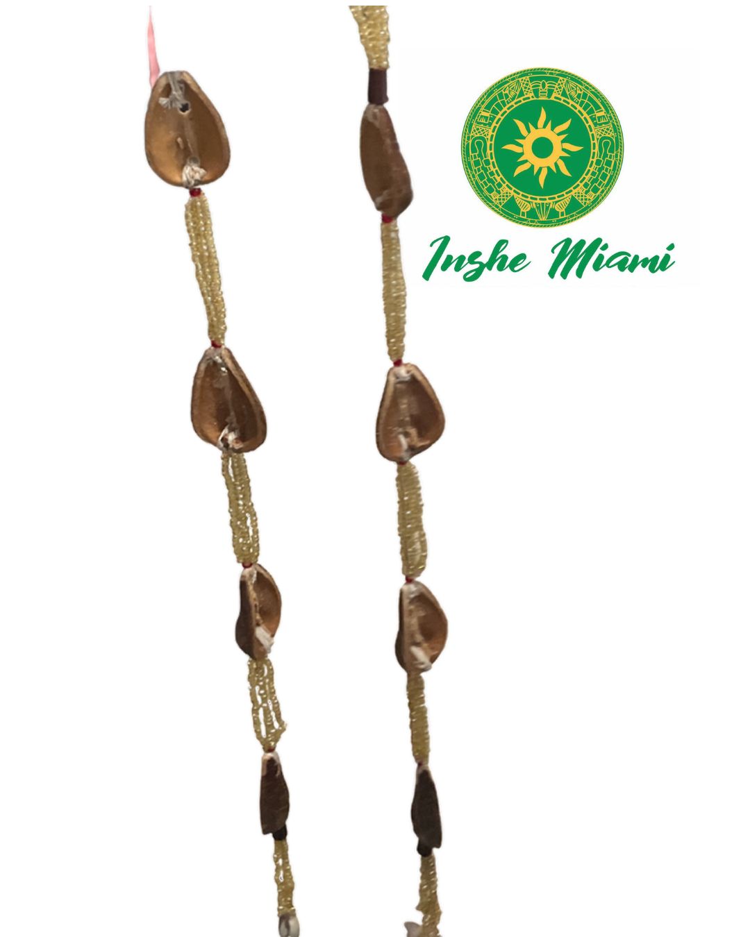 Opele Tradicional Nigeriano de Cuentas Miel – Ekuele de Ifá | Inshe Miami