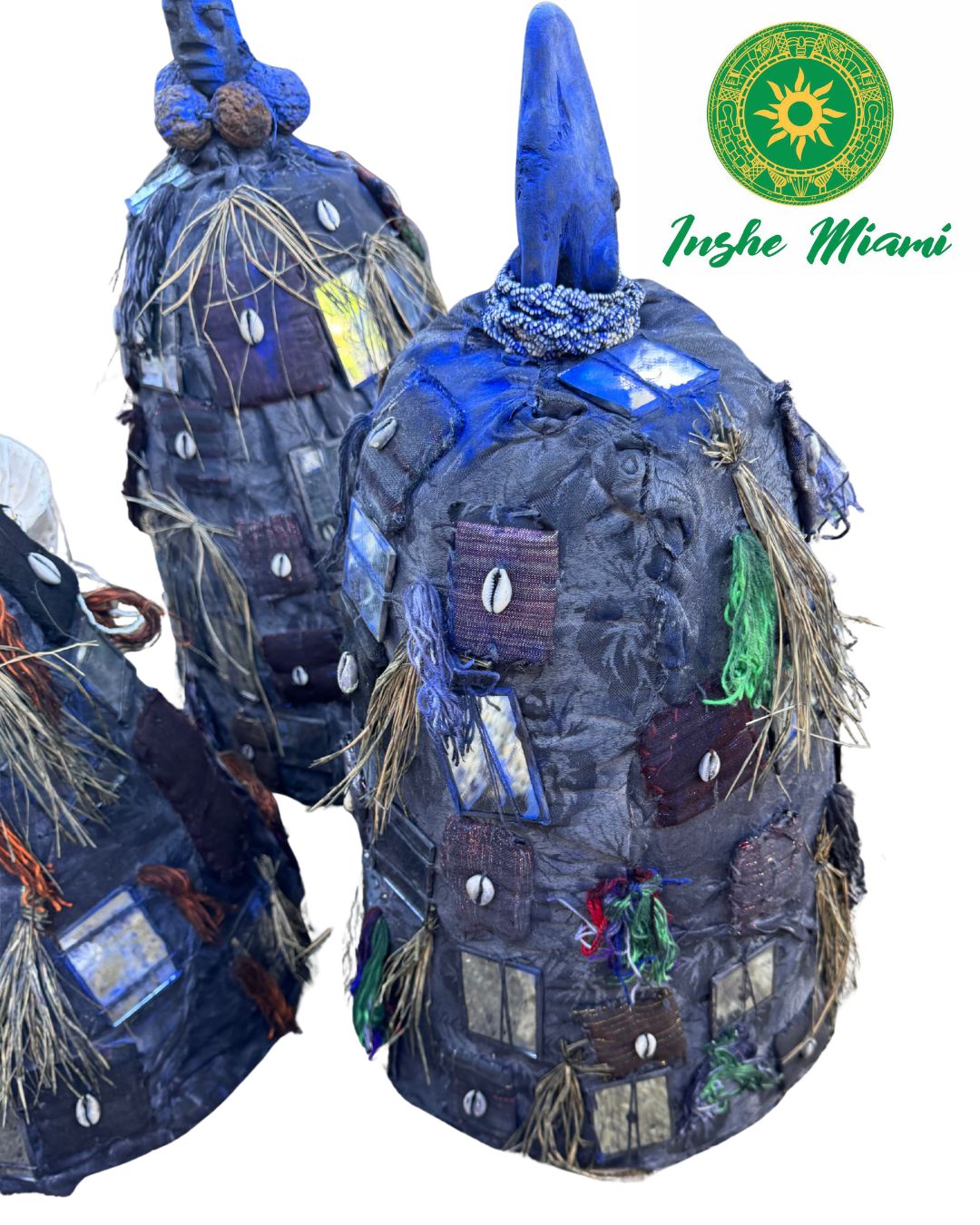 Osain / Osayin Tradicional de Dahomey (Actual Benin) – Pieza Ritual Decorada a Mano