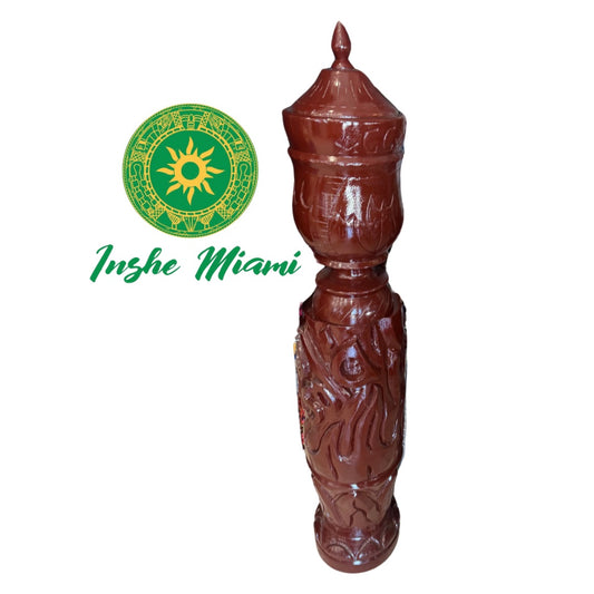 Set de Pilon y Lebrillo de Agayu Tallado 52”
