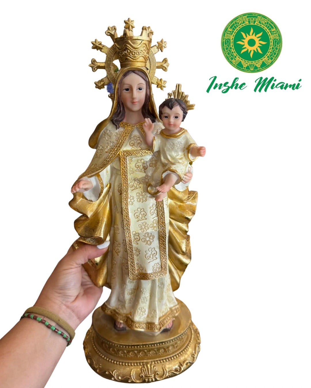 Imagen de la Virgen de las Mercedes con Brillo | Diferentes Tamaños | Inshe Miami