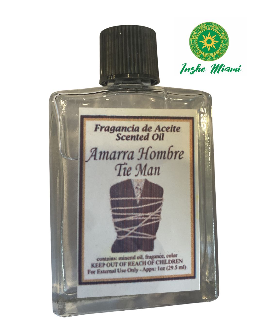 Aceite Amarra Hombre 1 oz para Uso Espiritual y Tradicional | Inshe Miami