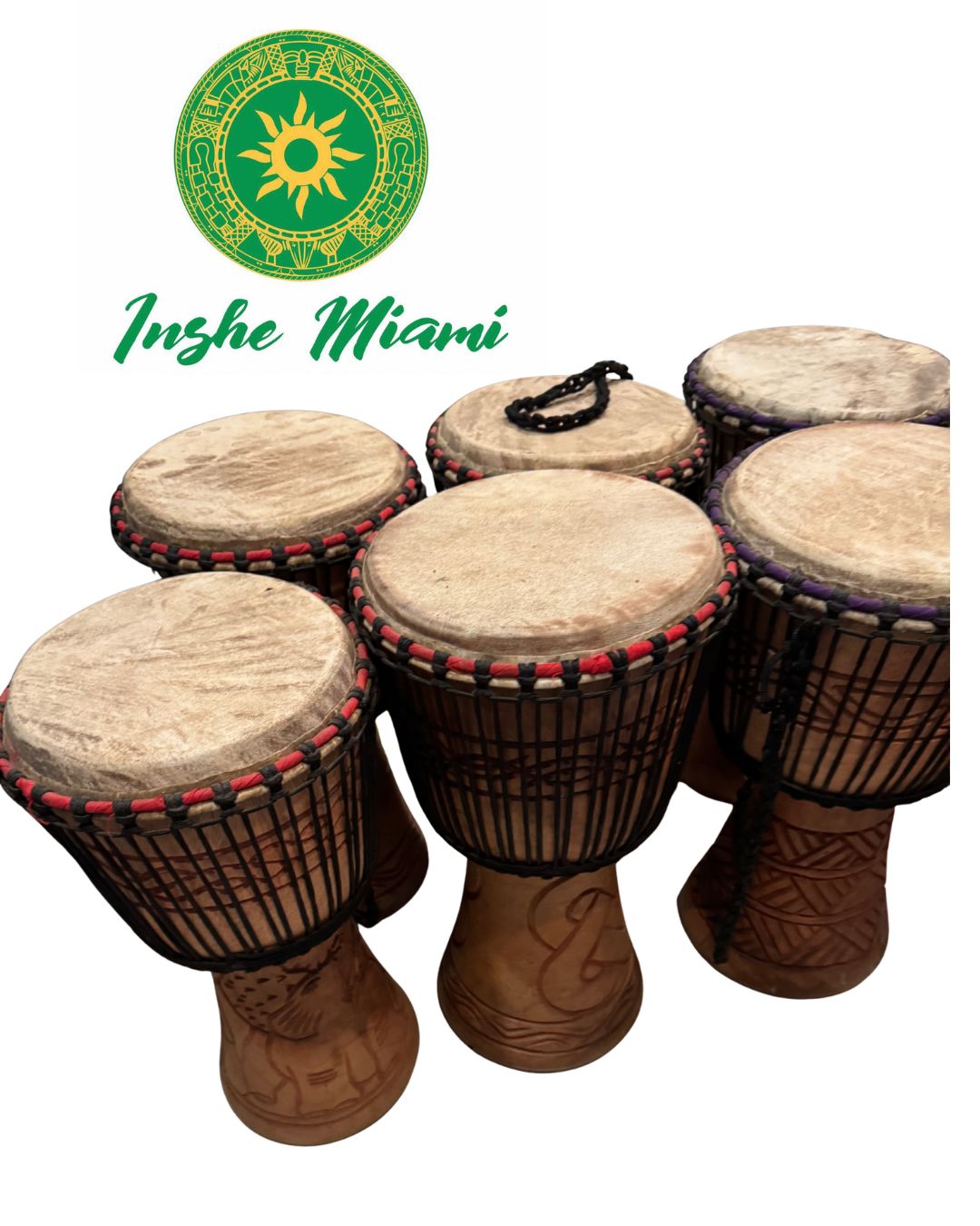 Tambor de Madera 19” x 10” – Tambor Artesanal Tradicional | Uso Espiritual y Decorativo