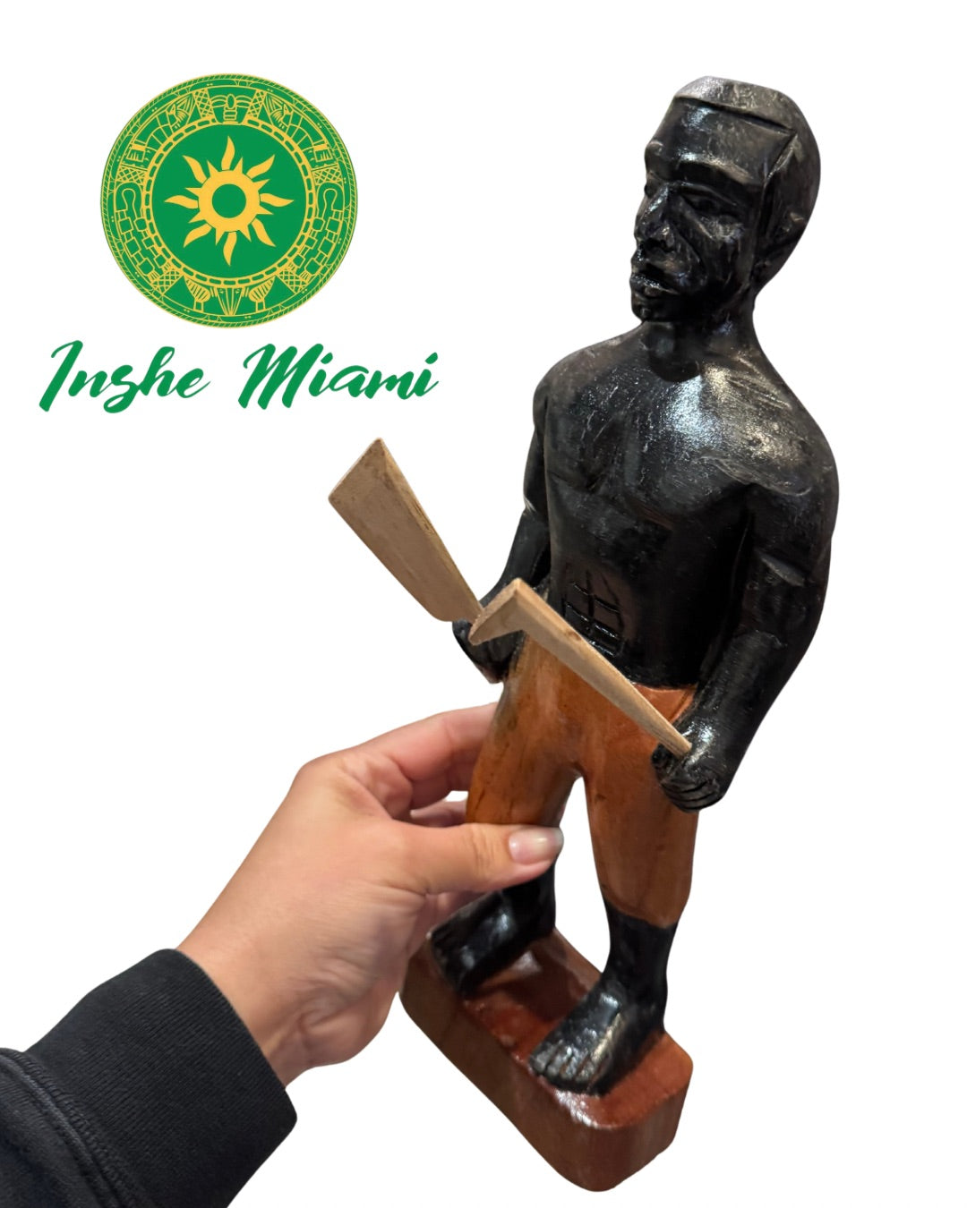 Muñeco de Madera Congo 12”-14” – Figura Tradicional Tallada | Artesanía Espiritual (Modelos Variables)