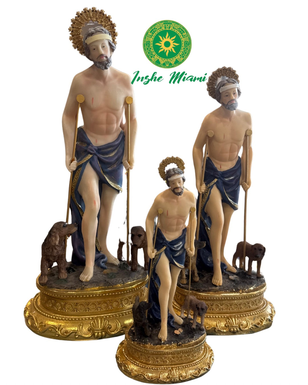 Shimmering Saint Lazarus Images | Religious Statues in Various Sizes | Inshe Miami