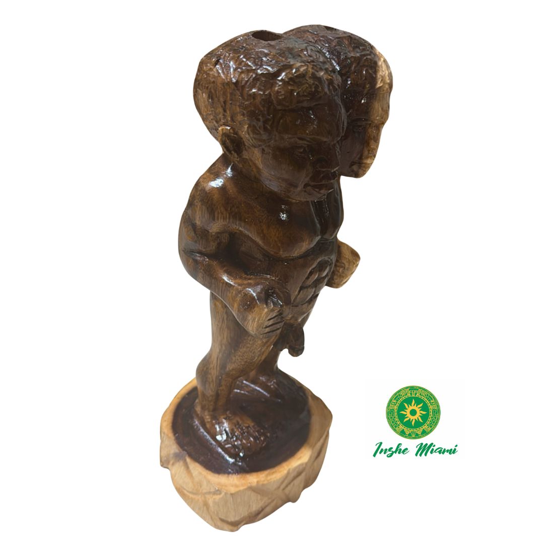 Agborán – Muñeco de Madera de Ashikuelu en Roble (14")