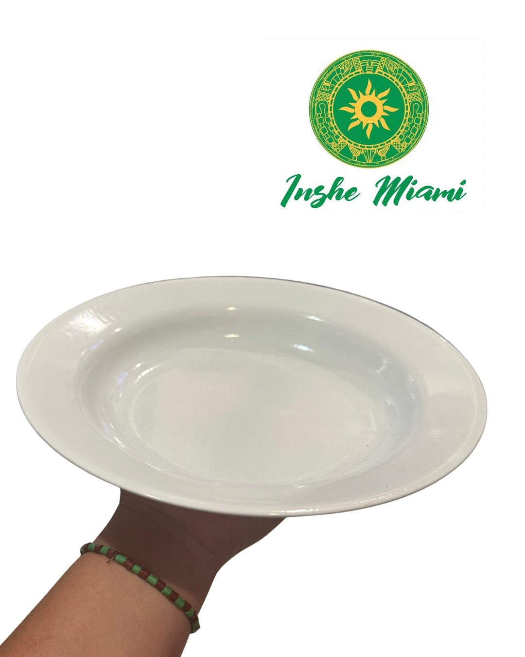 Enameled White Plate