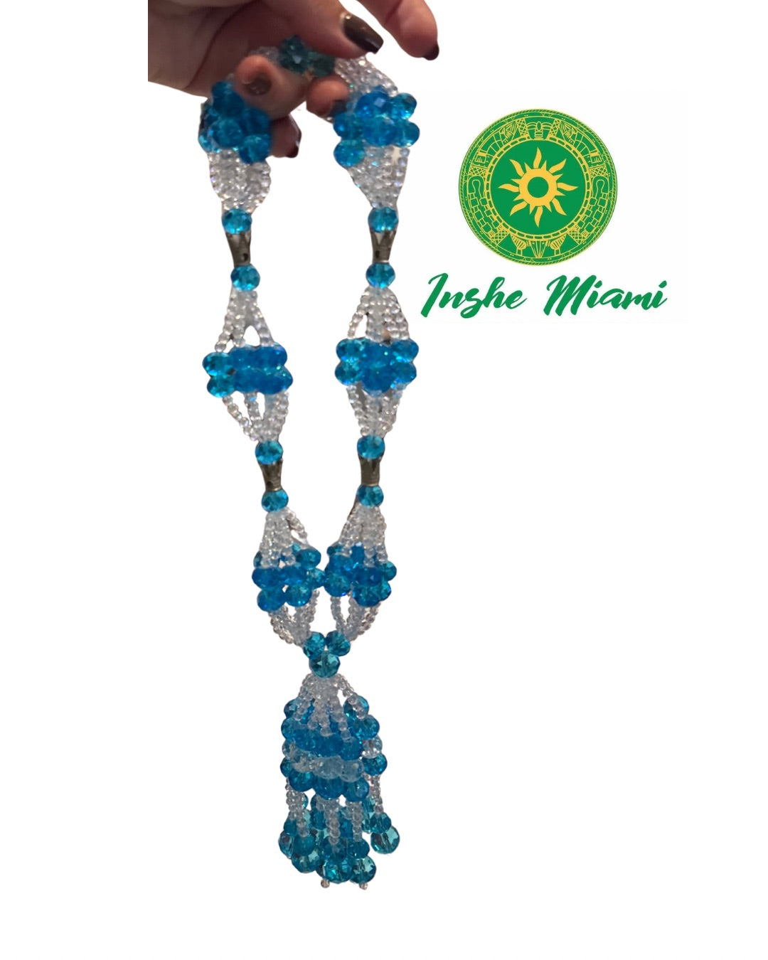 Collar de Carro con Corona 13" (Elije tu Santo)