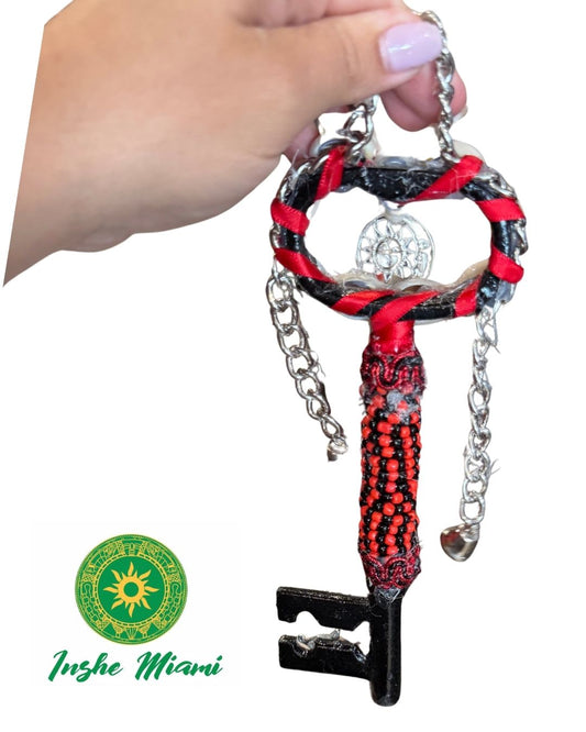 Decorated Iron Elegua Key 5" | Exclusive Production Inshe Miami