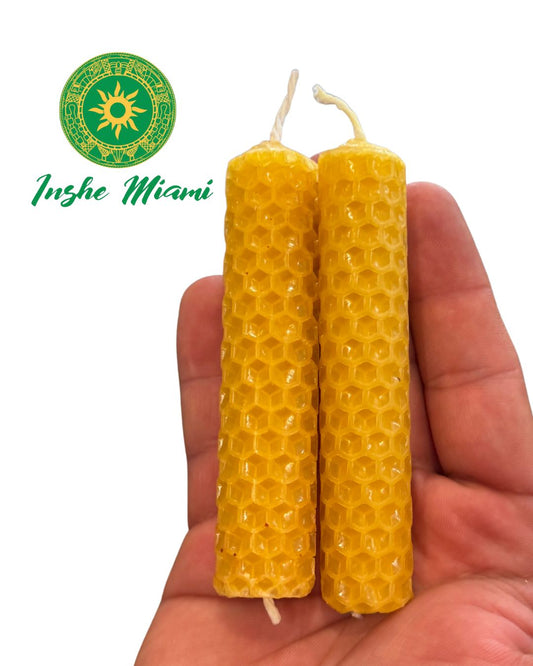 Honeycomb Candles for Ritual – Pair of Natural Wax Candles | Santeria, Altars and Spiritual Work