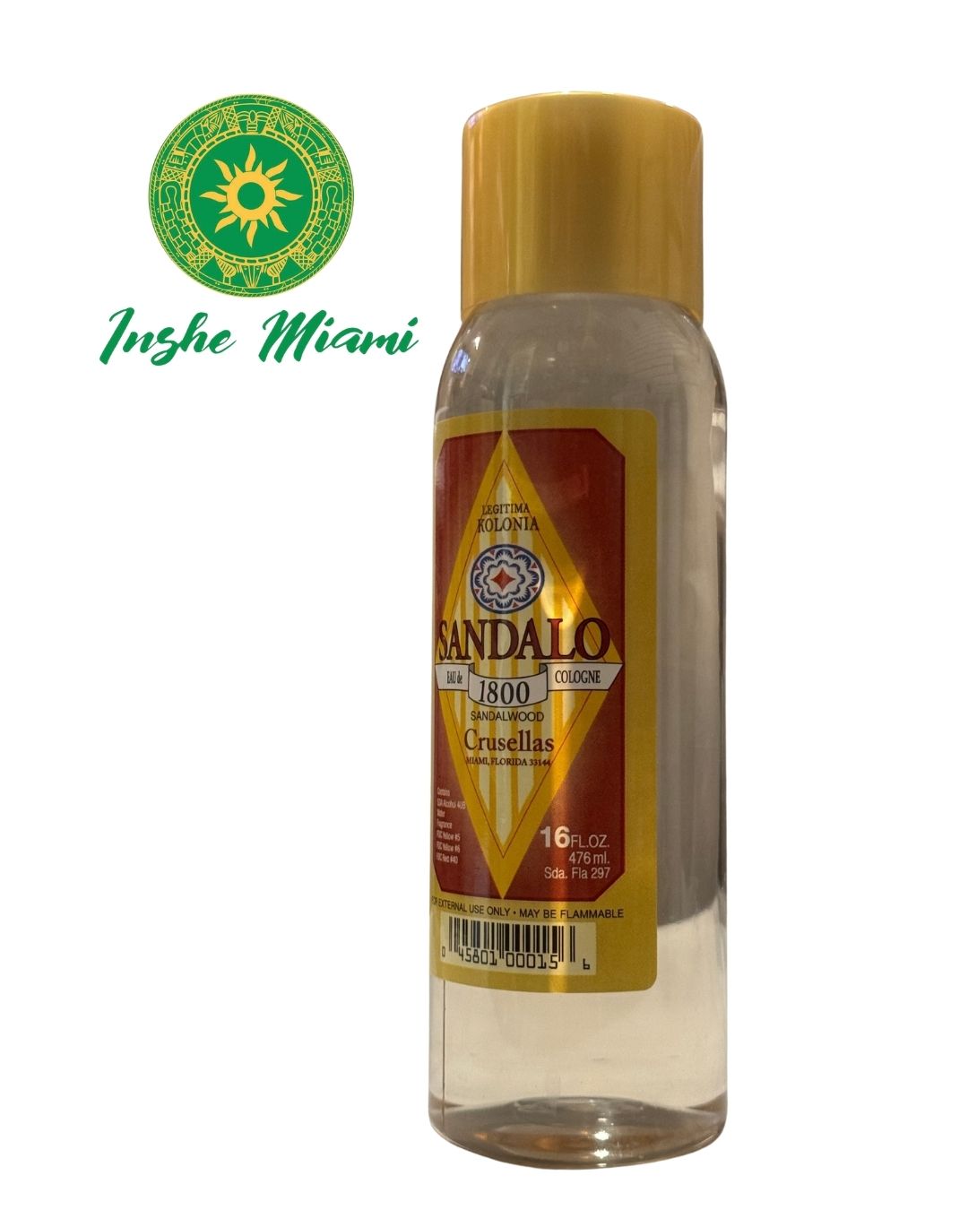 Colonia Sandalo 16oz para Uso Espiritual y Personal | Inshe Miami