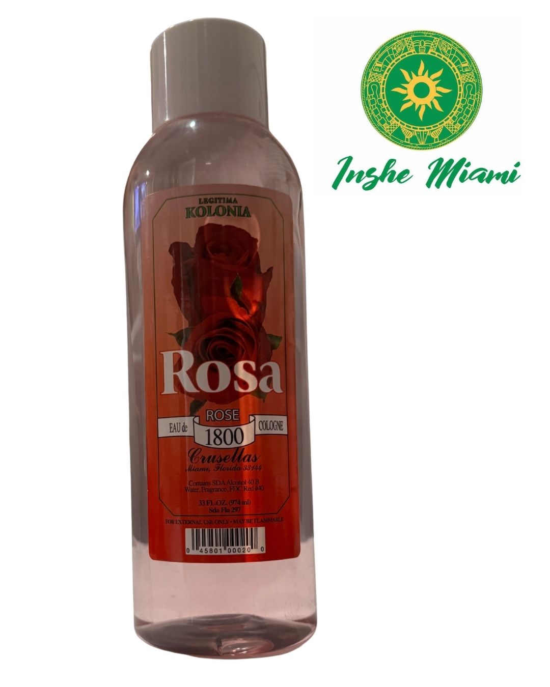 Colonia Espiritual de Rosa 33 oz – Para Limpiezas y Rituales Espirituales