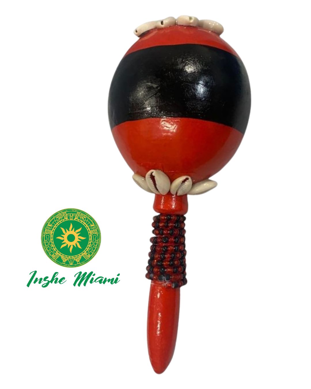 Maracas Decoradas para Orishas | Hechas a Mano | Eleggua, Chango, Yemaya y Más | Inshe Miami
