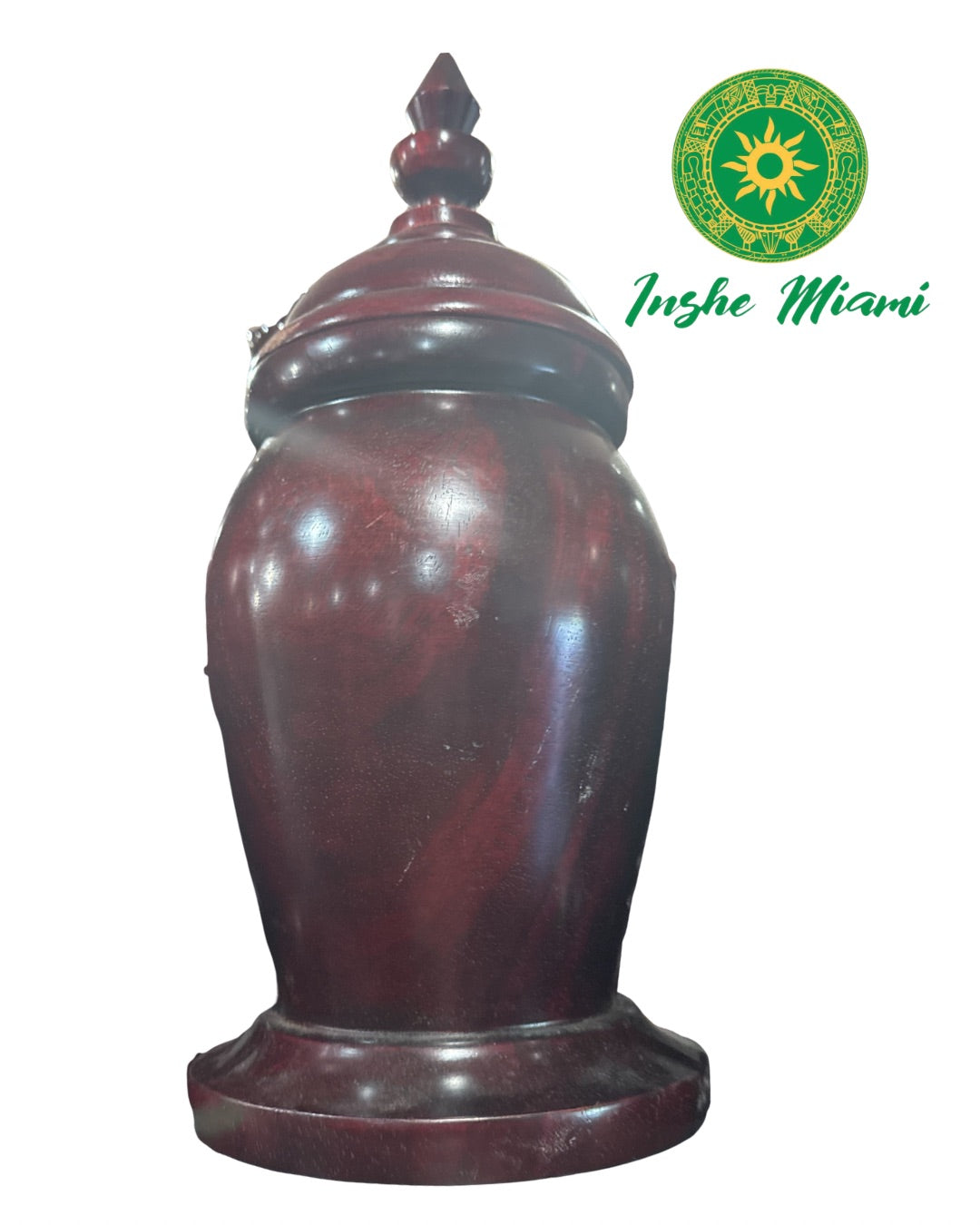 Lebrillo de Aggayú de Madera Maciza | 18” | Hecho en Madera Natural - Inshe Miami