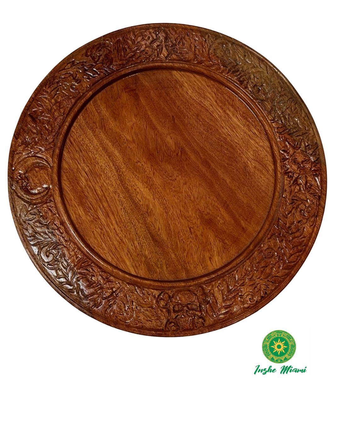 Tablero de Ifá de Madera 18" con Símbolos Criollos – Diseños Variados