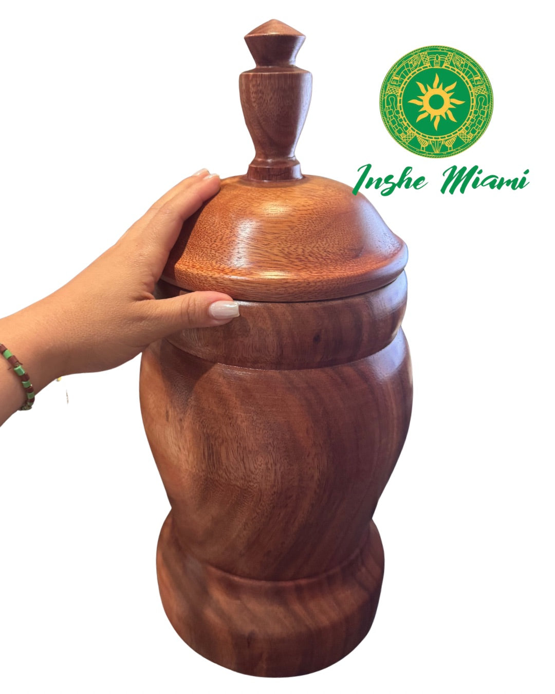 Lebrillo de Aggayú de Madera Maciza | 18” | Hecho en Madera Natural - Inshe Miami