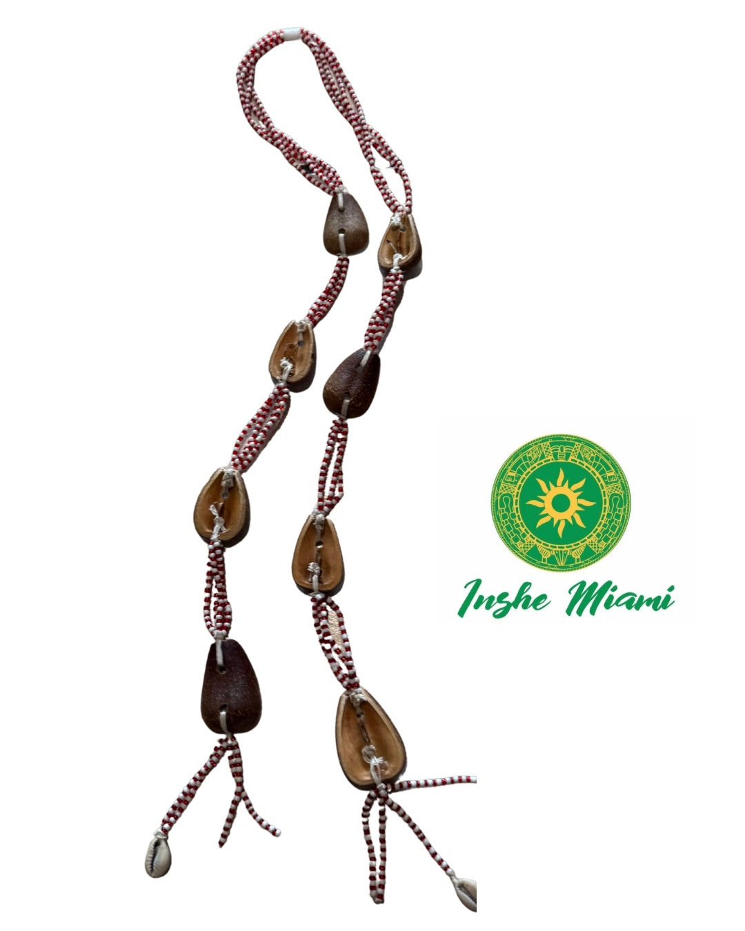 Opele Tradicional Nigeriano Sango Rojo y Blanco – Ekuele de Ifá | Inshe Miami