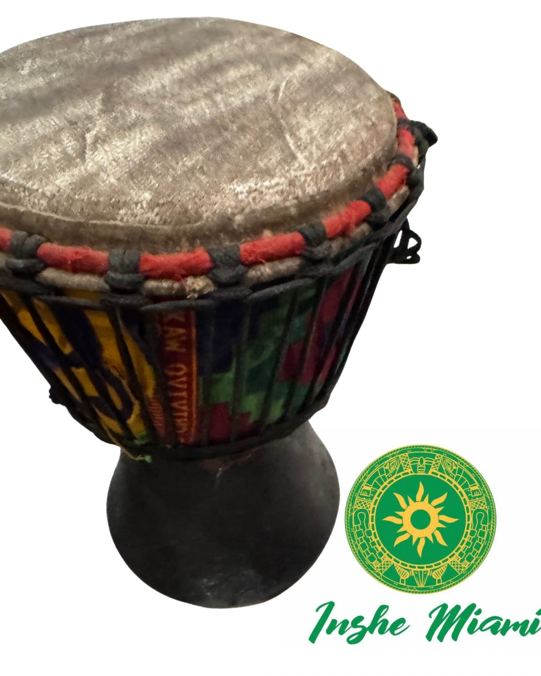 Tambor de Madera 9” x 6” – Tambor Artesanal Tradicional | Uso Espiritual y Decorativo