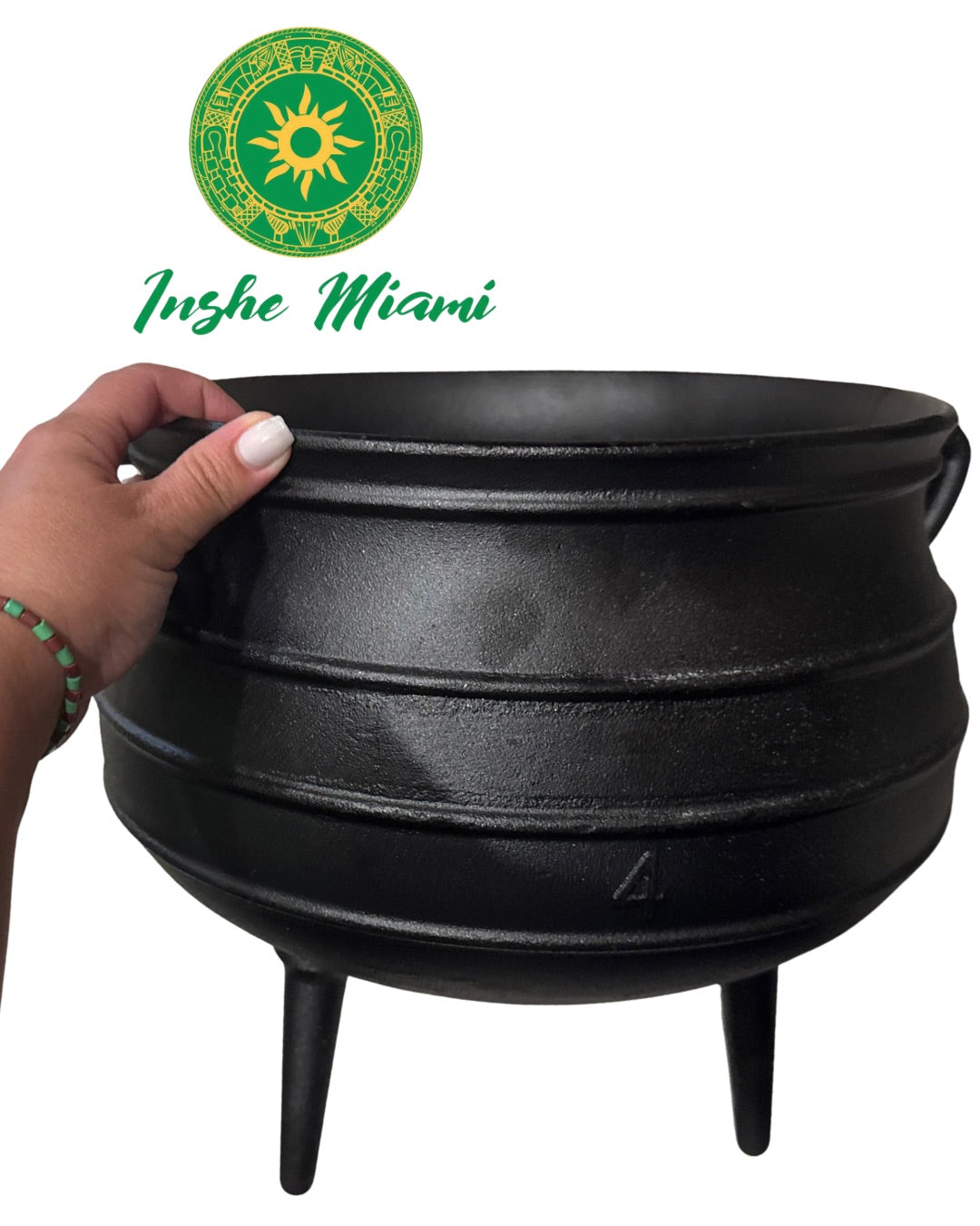 15" Iron Cauldron for Ogun - Professional Extra Large Spiritual Cauldron for Warriors, Egun and Prendas (Cast Iron)