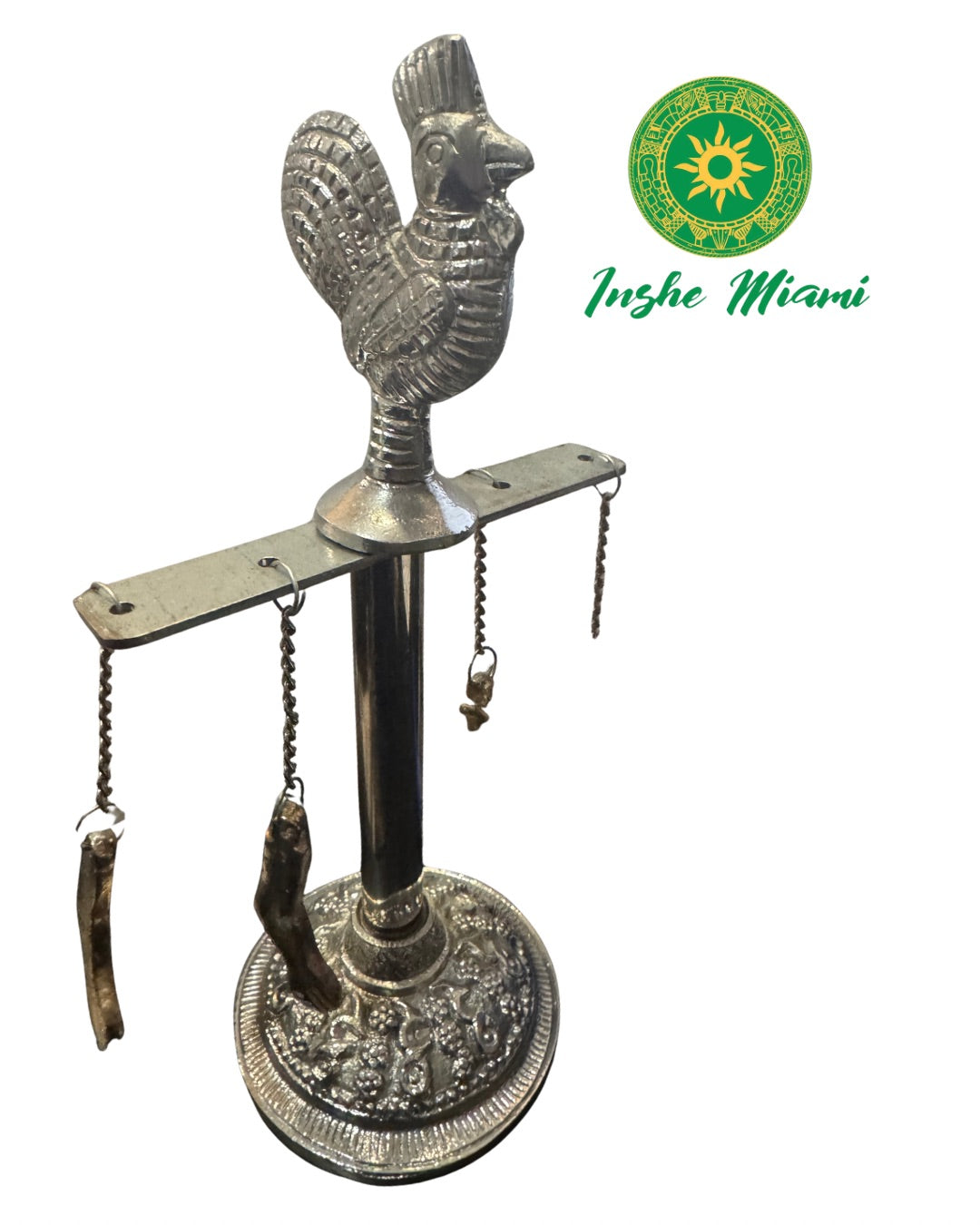 Ozún Herramienta Aguidai (Aguidair) 9” – Fundamento con Colgantes | Inshe Miami
