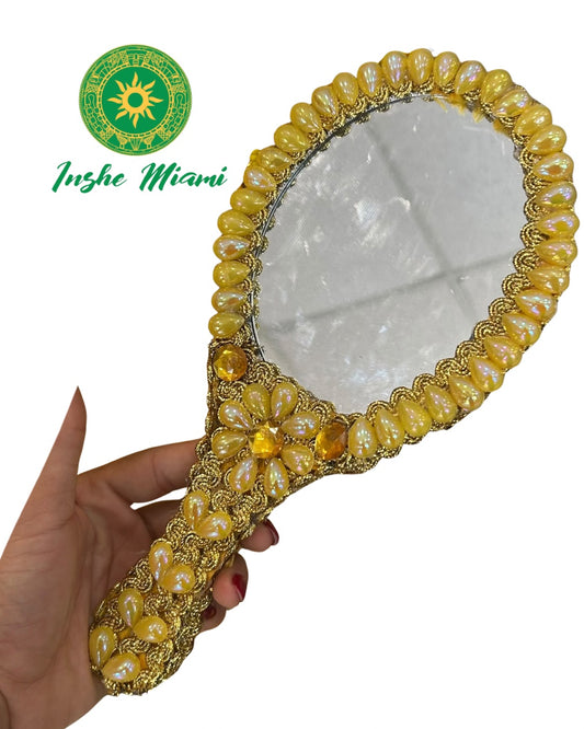 Espejo Amarillo Forrado
