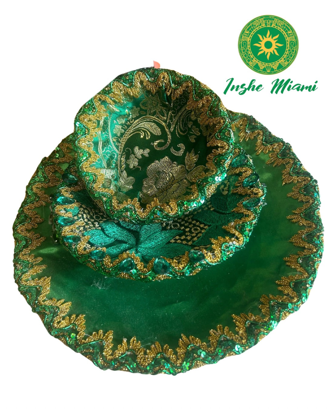 Cesta Decorada Verde – foto 2 | Inshe Miami