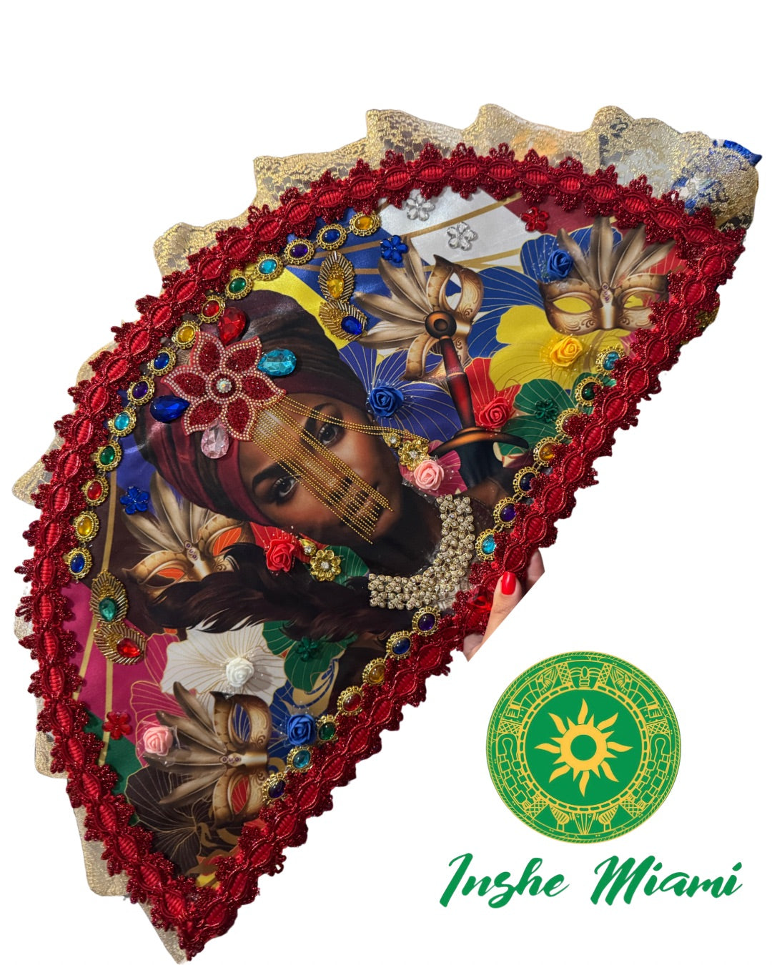 Abanicos con Imagenes Grandes 28" (Elige entre las Opciones)