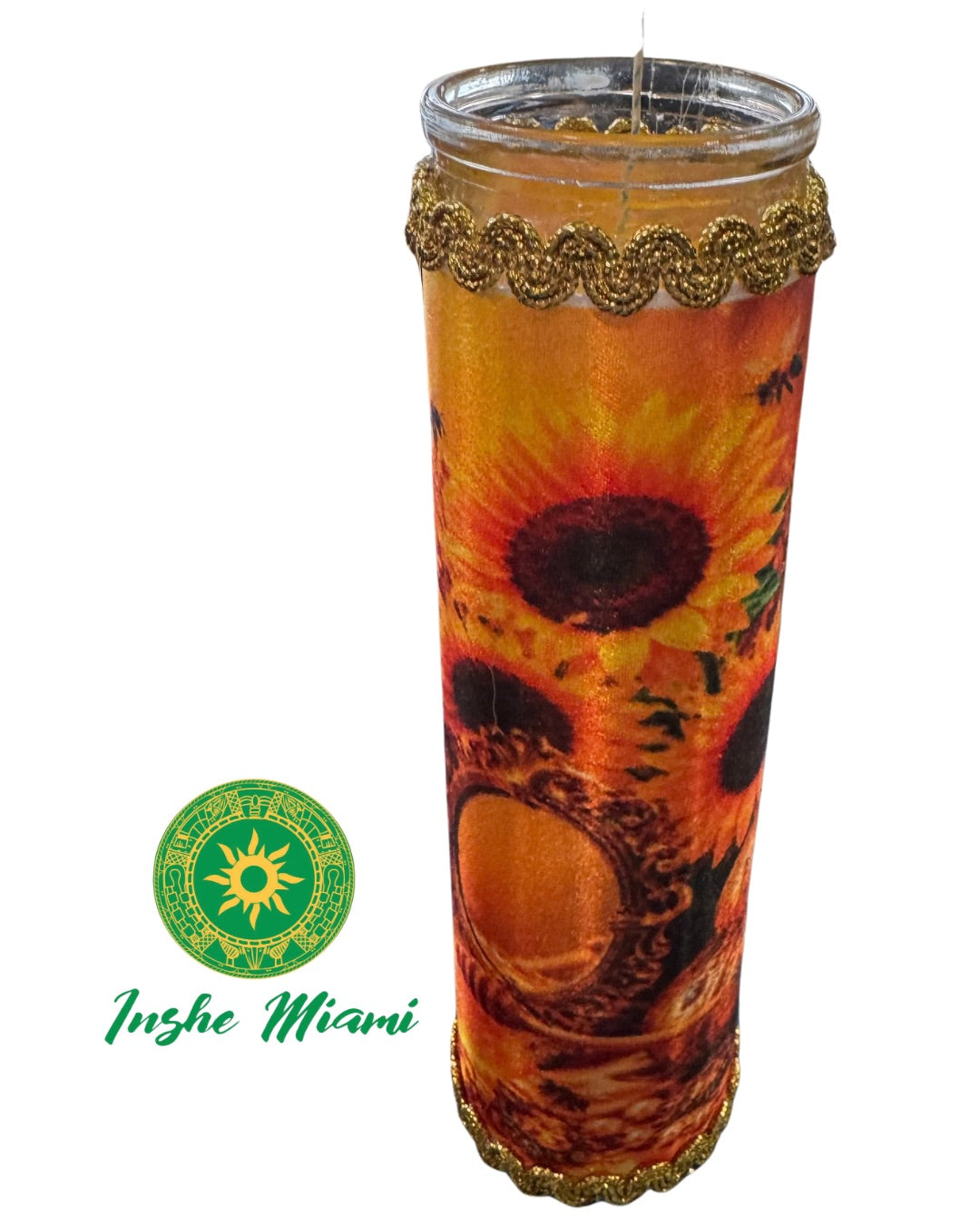 BEAUTIFULLY DECORATED 8” CANDLES FOR THE SAINTS – Spiritual Ritual Candle for Altars and Traditional Use