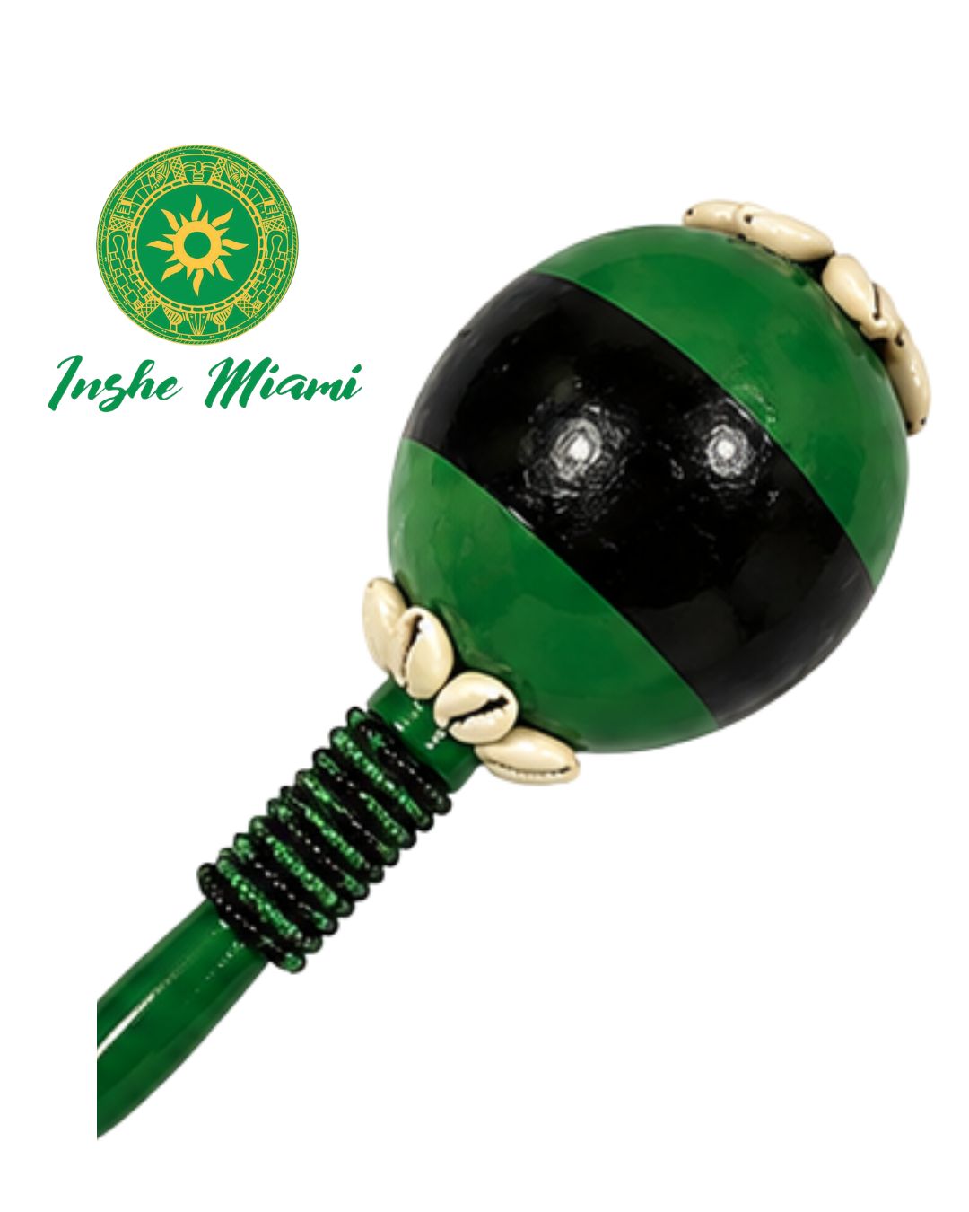Maracas Decoradas para Orishas | Hechas a Mano | Eleggua, Chango, Yemaya y Más | Inshe Miami