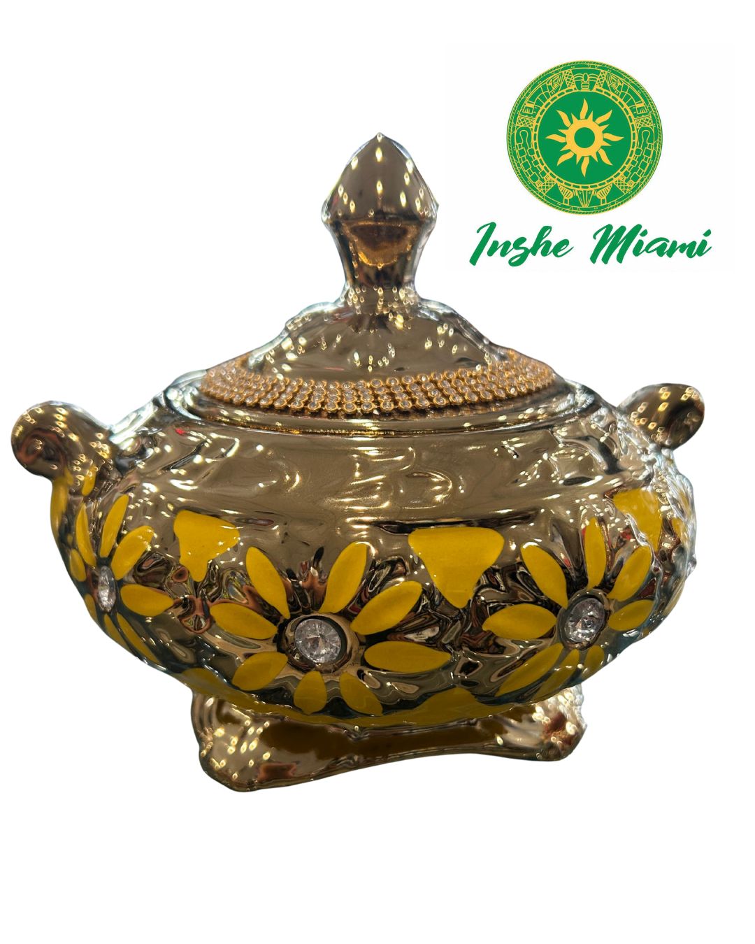 Sopera Chica con Perlas y Flor 8.5" (Elige entre sus opciones)