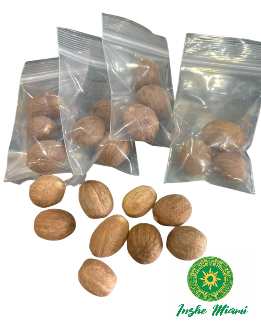 Nutmeg Seed – 3-Piece Pack | Spiritual and Religious Use | Inshe Miami