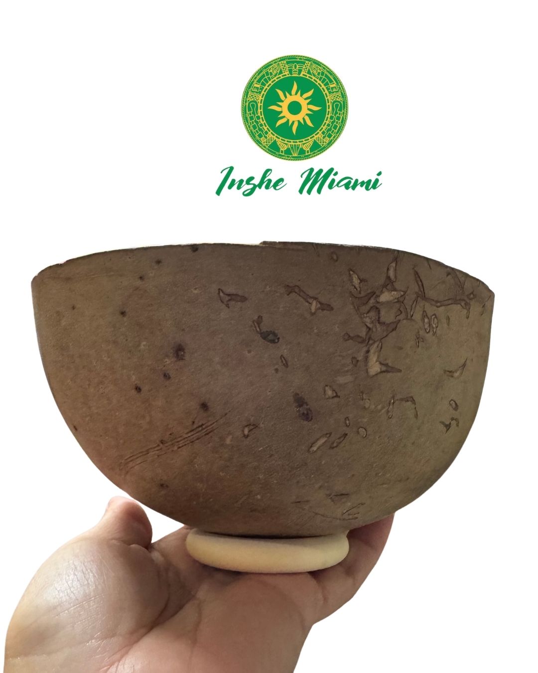 Wooden Wheel Gourd Holder
